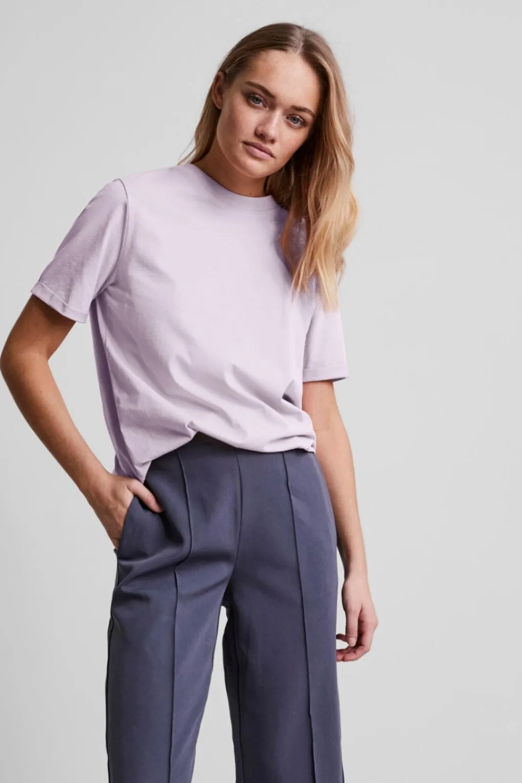 Clearance Pcria Ss Fold Up Solid Tee T-Shirts & Toppe