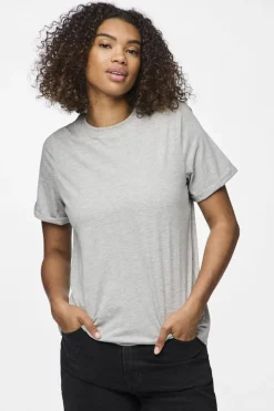 Pcria Ss Fold Up Solid Tee T-Shirts & Toppe