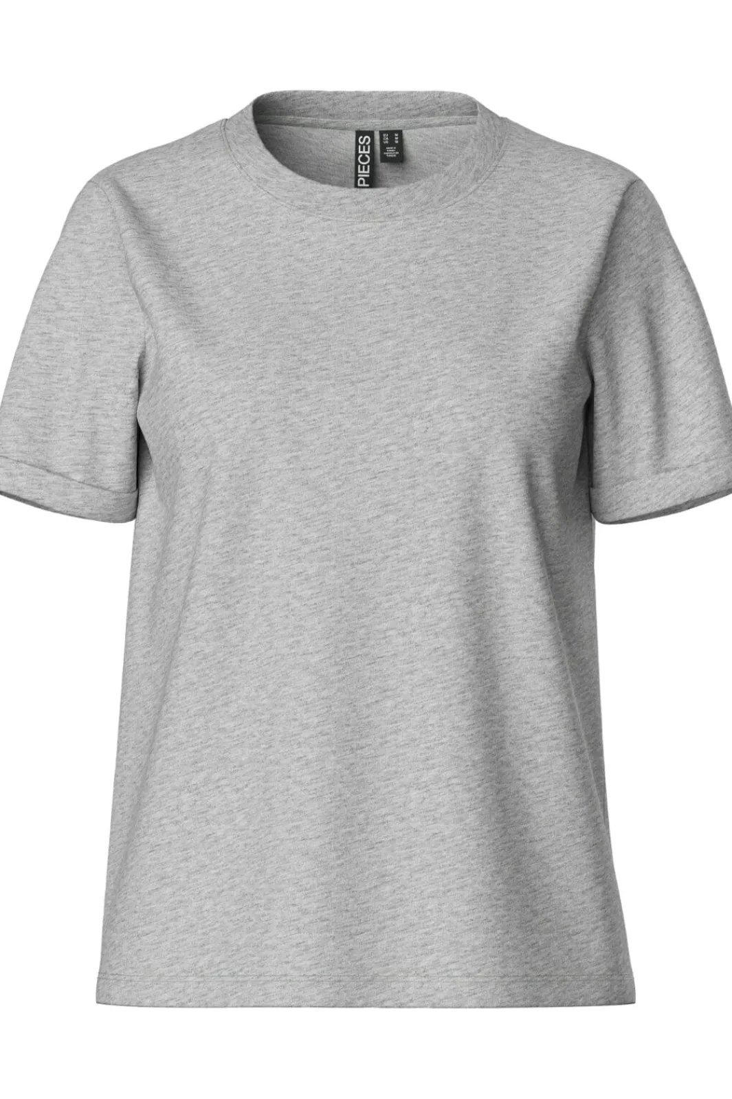 Pcria Ss Fold Up Solid Tee T-Shirts & Toppe