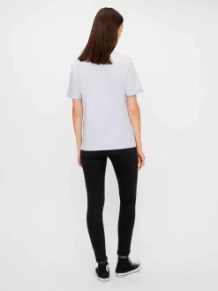 Pieces T-Shirts & Toppe<PcRia SS Fold Up Tee