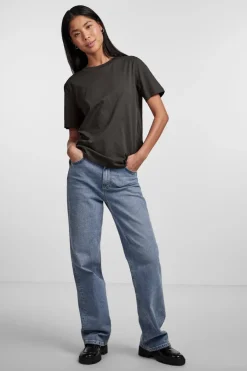 Pieces T-Shirts & Toppe<Pcria Ss Solid Tee
