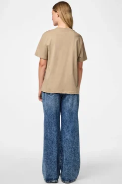 Pieces T-Shirts & Toppe<Pcria Ss Solid Tee