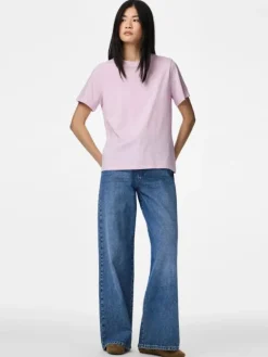 Sale Pcria Ss Solid Tee T-Shirts & Toppe