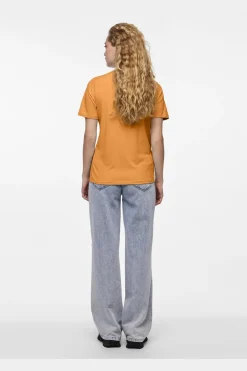 Pieces T-Shirts & Toppe<Pcria Ss Solid Tee