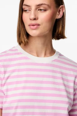 Pieces T-Shirts & Toppe<Pcria Ss Tee Stripes