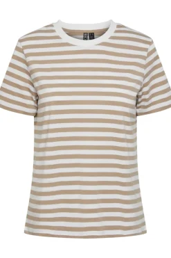 Pieces T-Shirts & Toppe<Pcria Ss Tee Stripes