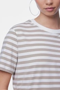 Pieces T-Shirts & Toppe<Pcria Ss Tee Stripes