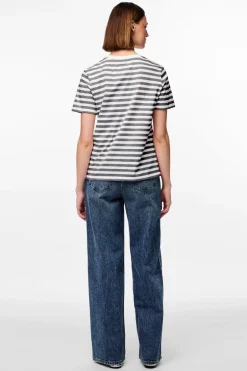 Discount Pcria Ss Tee Stripes T-Shirts & Toppe