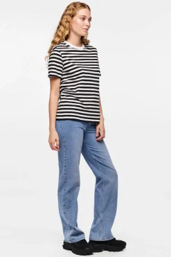 Online Pcria Ss Tee Stripes T-Shirts & Toppe