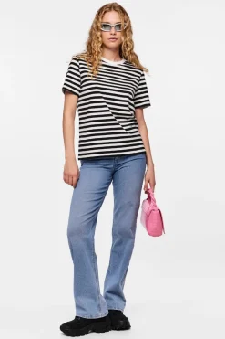 Online Pcria Ss Tee Stripes T-Shirts & Toppe