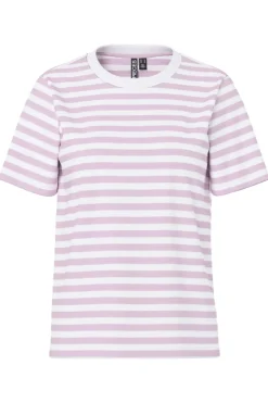 Hot Pcria Ss Tee Stripes T-Shirts & Toppe