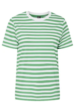 Pieces T-Shirts & Toppe<Pcria Ss Tee Stripes