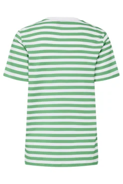 Pieces T-Shirts & Toppe<Pcria Ss Tee Stripes
