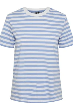 Hot Pcria Ss Tee Stripes T-Shirts & Toppe