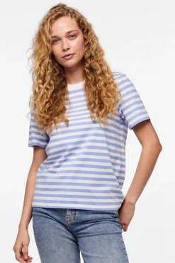 Hot Pcria Ss Tee Stripes T-Shirts & Toppe