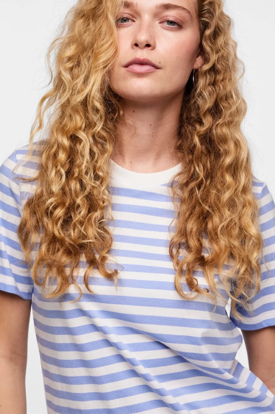 Hot Pcria Ss Tee Stripes T-Shirts & Toppe