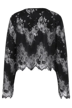 Pieces Bluser & Skjorter<Pcrinne Ls Lace Top Kca