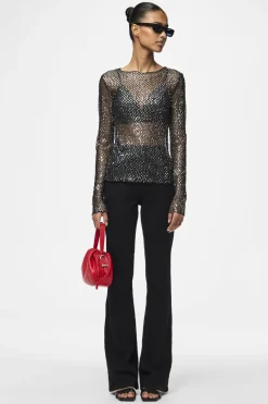 Pieces T-Shirts & Toppe<Pcrissi Ls Sequins Top
