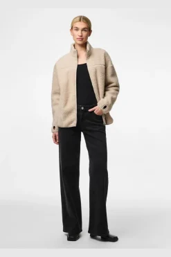 Hot Pcsadia Ls Teddy Jacket Overtøj & Jakker