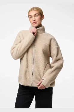Hot Pcsadia Ls Teddy Jacket Overtøj & Jakker