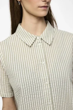 New Pcsally Ss Shirt Sæt 🛍️|Bluser & Skjorter
