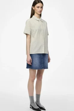 New Pcsally Ss Shirt Sæt 🛍️|Bluser & Skjorter