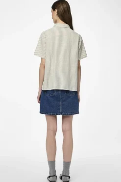 New Pcsally Ss Shirt Sæt 🛍️|Bluser & Skjorter