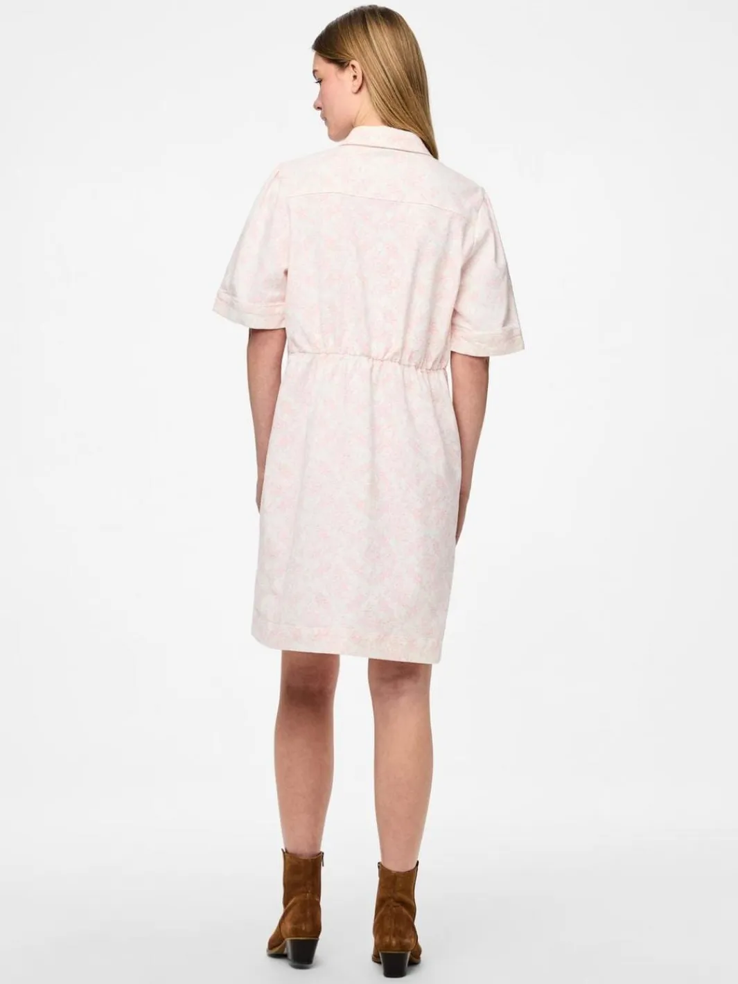 Online Pcsalume Ss A-Shape Denim Dress Kjoler|Ammevenligt Tøj