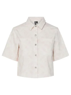 Pieces Bluser & Skjorter|Ammevenligt Tøj<Pcsalume Ss Denim Shirt
