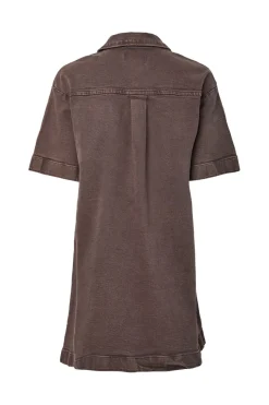 Pieces Kjoler<Pcselma 3/4 Zip Denim Dress Fsy