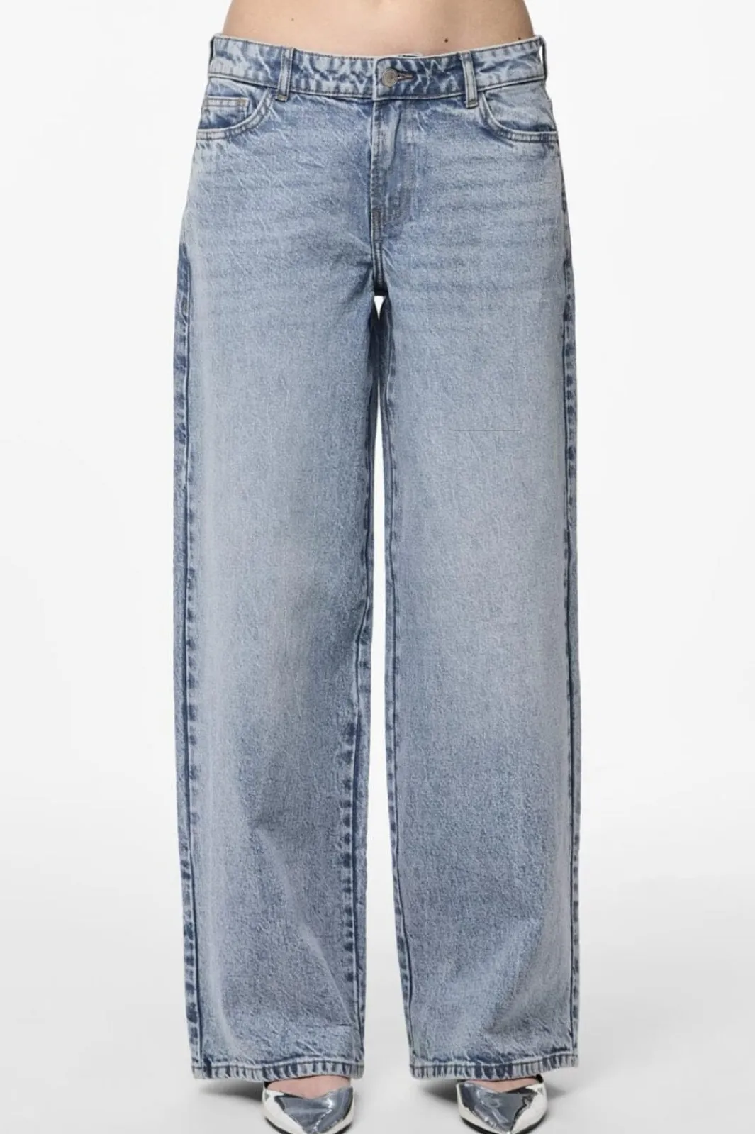 Pieces Bukser, Jeans & Leggings<Pcselma Lw Wide Jeans Lb