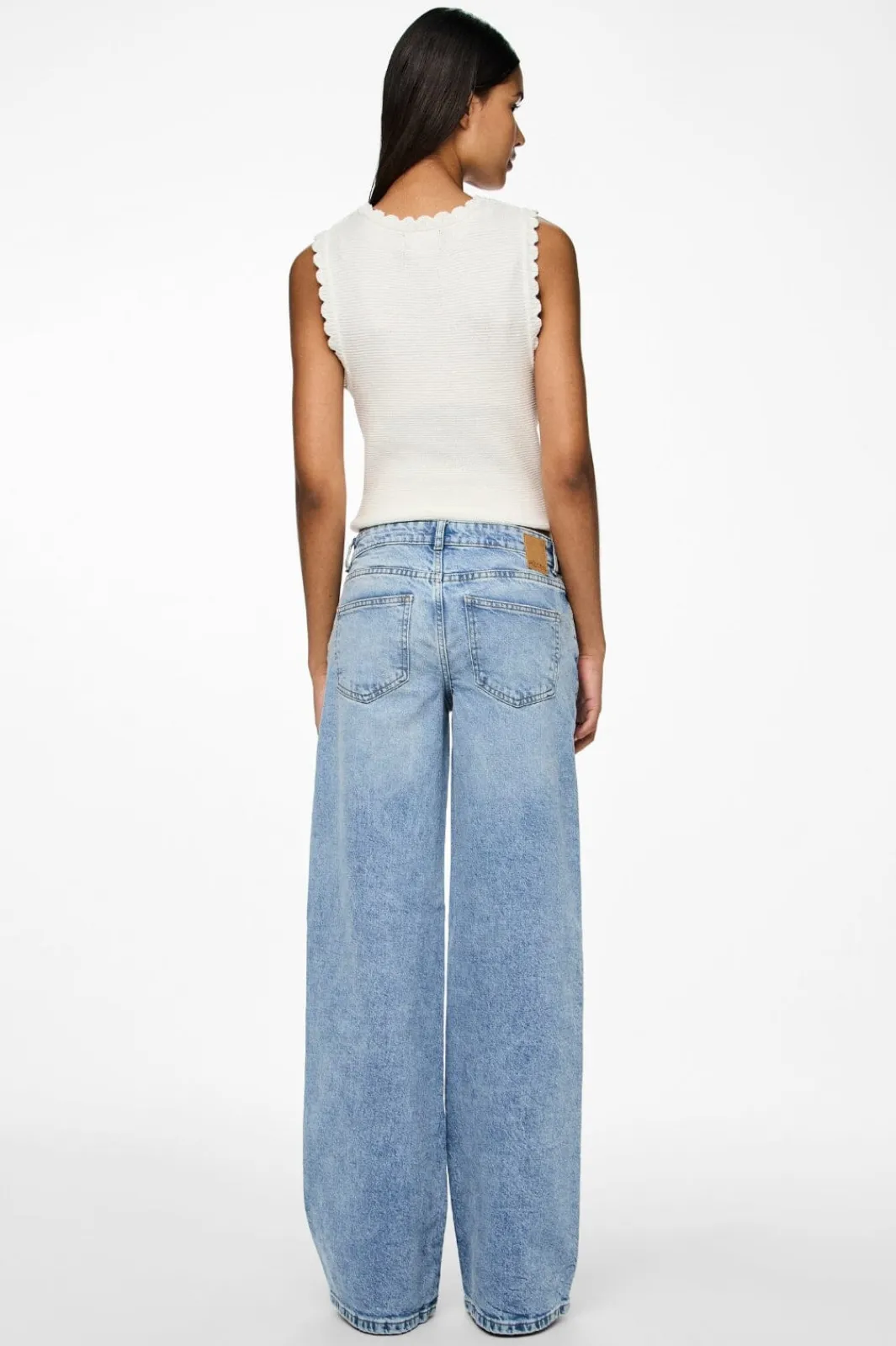 Pieces Bukser, Jeans & Leggings<Pcselma Lw Wide Jeans Lb