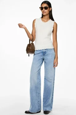 Pieces Bukser, Jeans & Leggings<Pcselma Lw Wide Jeans Lb