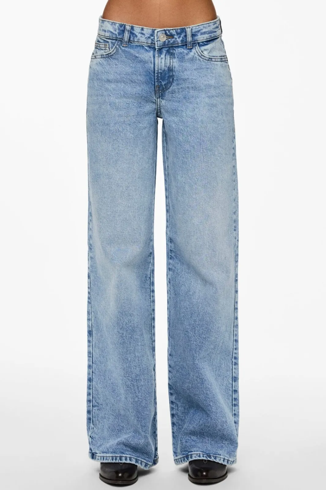 Pieces Bukser, Jeans & Leggings<Pcselma Lw Wide Jeans Lb