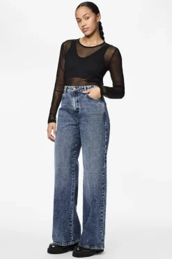 Discount Pcselma Wide Jeans Bukser, Jeans & Leggings