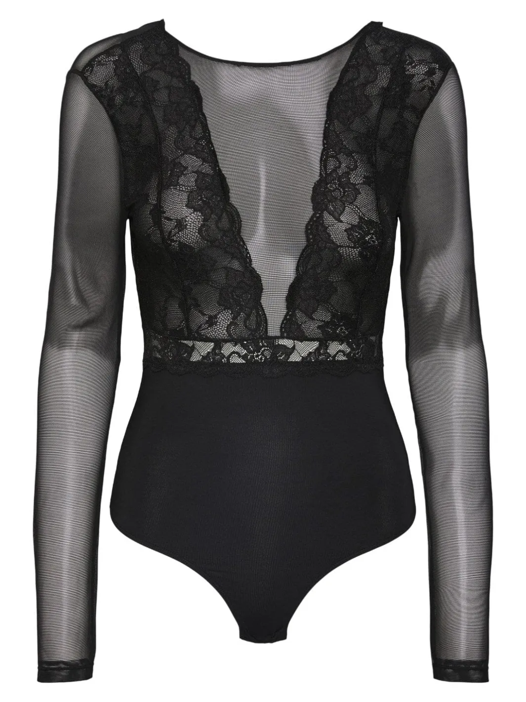 Pieces Bluser & Skjorter|Nattøj & Lingeri<Pcsicca Ls Bodystocking