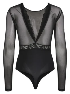 Pieces Bluser & Skjorter|Nattøj & Lingeri<Pcsicca Ls Bodystocking