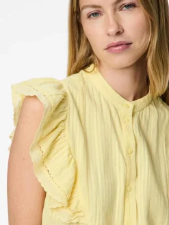 Pieces Bluser & Skjorter|Ammevenligt Tøj<Pcsikka Sl Shirt Mpa