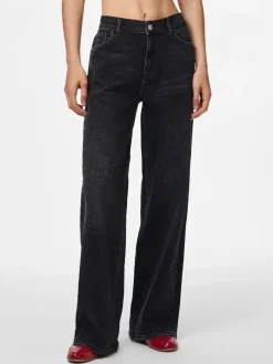 Pieces Bukser, Jeans & Leggings<Pcsilke Wide Jeans Bl