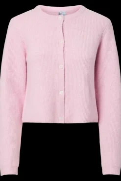 Outlet Pcsilly Ls O-Neck Knit Cardigan Cardigans