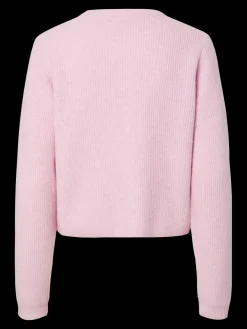 Outlet Pcsilly Ls O-Neck Knit Cardigan Cardigans