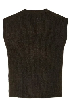 Outlet Pcsilly Sl V-Neck Knit Vest Veste