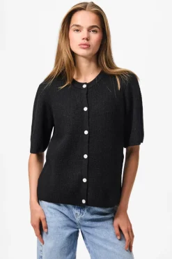Pieces Cardigans|Ammevenligt Tøj<Pcsilly Ss O-Neck Knit Cardigan