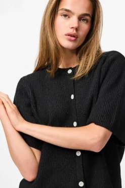 Pieces Cardigans|Ammevenligt Tøj<Pcsilly Ss O-Neck Knit Cardigan