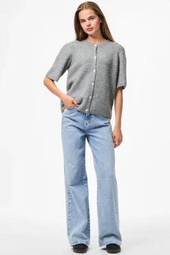 Discount Pcsilly Ss O-Neck Knit Cardigan Cardigans|Ammevenligt Tøj