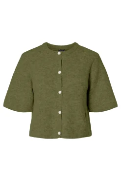 Pieces Cardigans|Ammevenligt Tøj<Pcsilly Ss O-Neck Knit Cardigan
