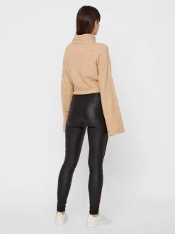 Hot PcSkin Paro HW Coated Leggings Bukser, Jeans & Leggings