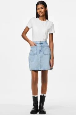 Outlet Pcsky Mini Denim Skirt Nederdele