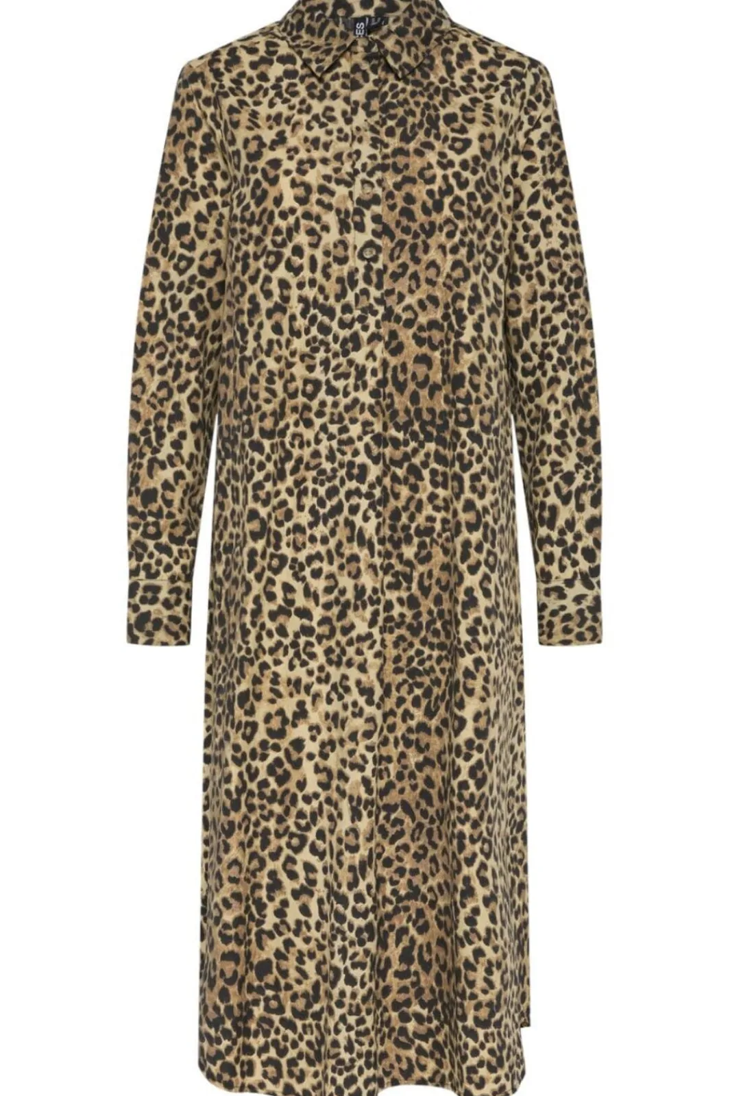 Pcsloe Ls Midi Shirt Dress Kjoler|Ammevenligt Tøj