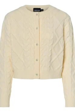 Clearance Pcsofia Ls O-Neck Knit Cardigan Cardigans|Ammevenligt Tøj